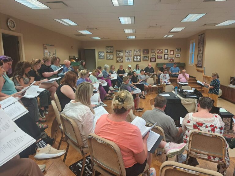 Director and cast reading of the script